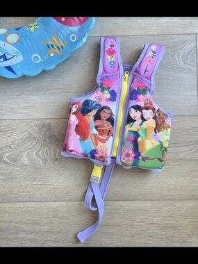 Disney Princess Swim Vest with Yellow Zipper
